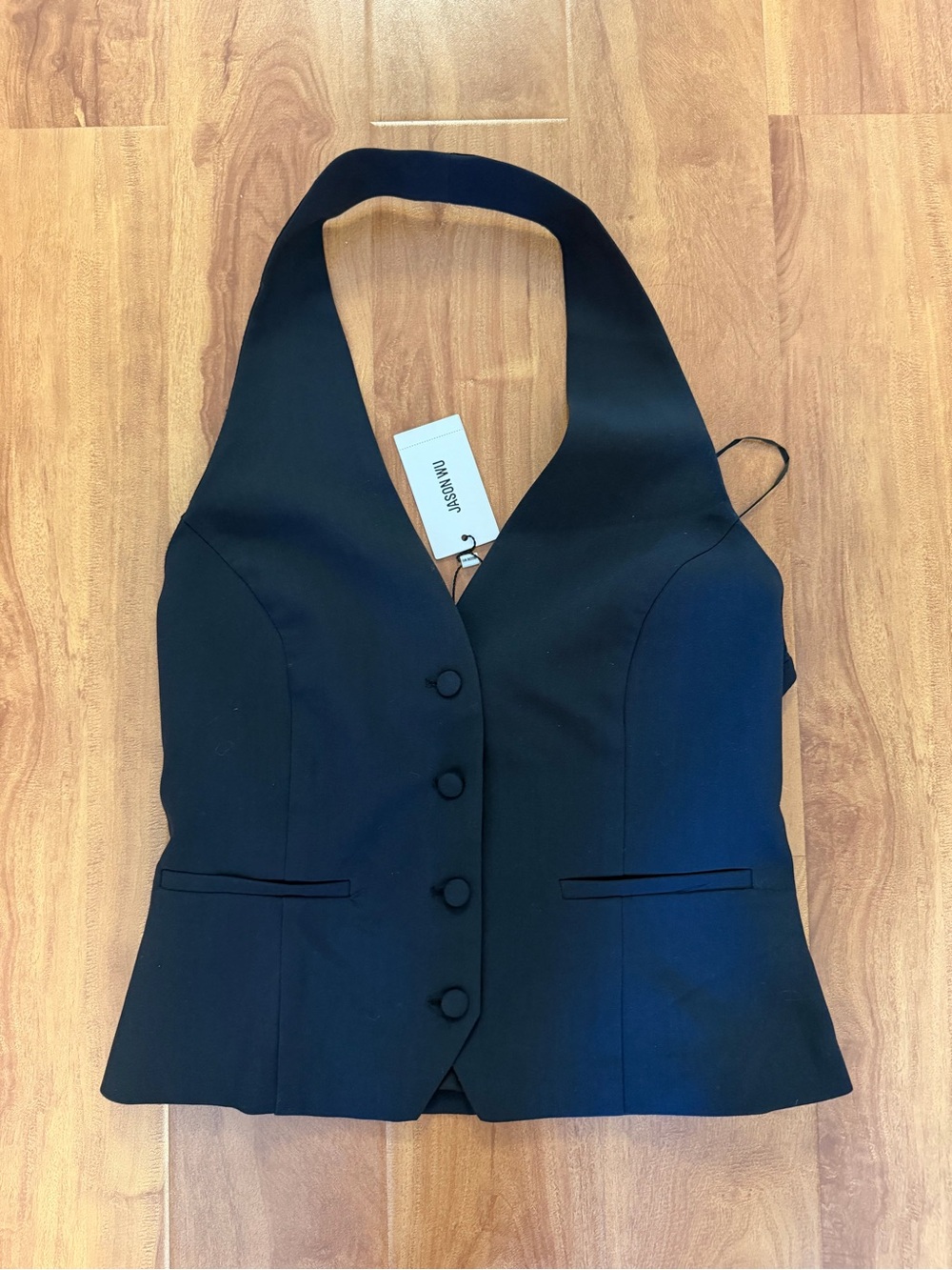 Jason Wu Black Halter Vest with Tag